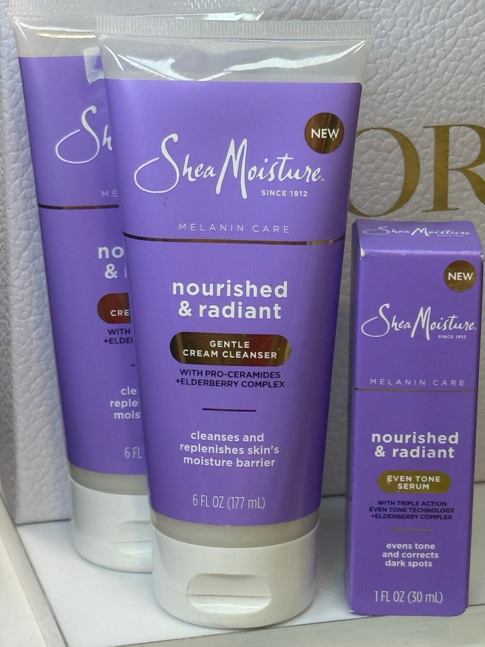 SheaMoisture Melanin Care Nourished & Radiant  - BUNDLE of 3 - NEW